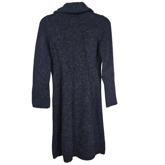 J.Crew Alpaca Blend Long Sweater Cardigan Coat Sz XS Charcoal Quiet Luxury - Picture 2 of 11